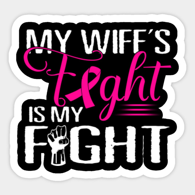 Mens Breast Cancer Awareness Mens Husband Support Mens Breast Cancer Awareness Mens Husba Sticker Teepublic Uk