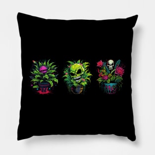 Carnivorous Plants - Skulls Pillow