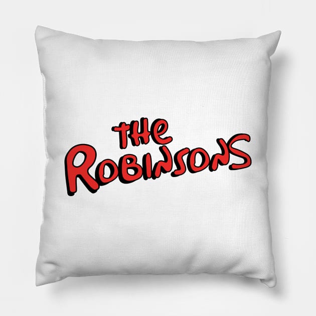 The Robinsons - Simpsons Mashup Pillow by The Minnie Mice
