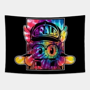 arale tie dye Tapestry