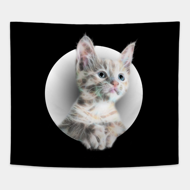 Fractalius Cat Moon Funny