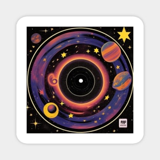 Galaxy Space Record Store Vinyl LP Music Cover Magnet