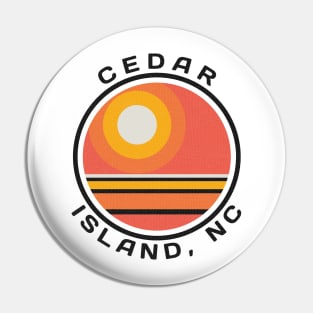 Cedar Island, NC Summertime Vacationing Sunrise Pin