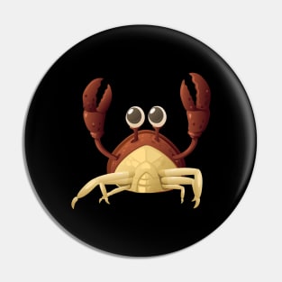 Crab Funny Crazy Pin