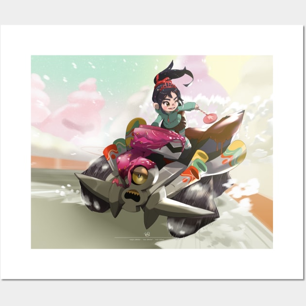 Vanellope Von Schweetz Art Print Sugar Rush Art Print Wreck It