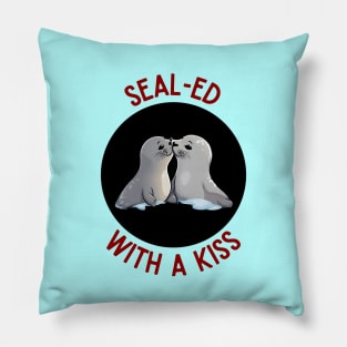 Sealed With A Kiss | Seal Pun Pillow