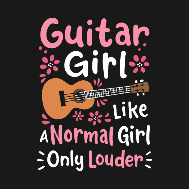 Guitar Girl Guitarist Guitar Player by KAWAIITEE