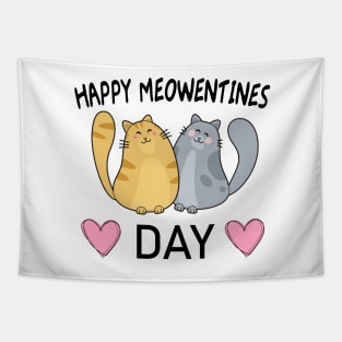 Happy Meowentines Day Tapestry
