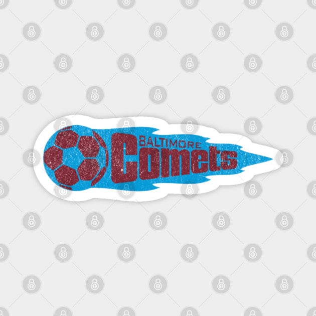 Baltimore Comets Retro Soccer 1970s Vintage Team Design Magnet by Yesteeyear