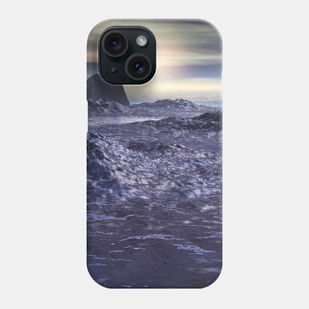 Frozen Sea of Neptune Phone Case by perkinsdesigns