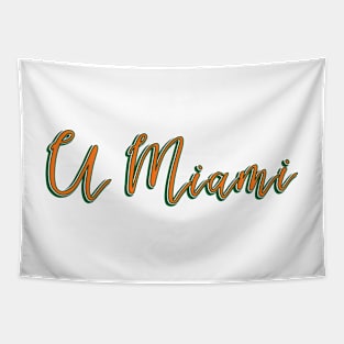 UMiami Sticker Tapestry