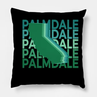 Palmdale California Green Repeat Pillow