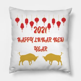 Happy Lunar New Year 2021 Pillow