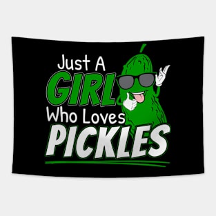 Just A Who Loves Pickles Tapestry