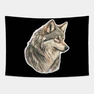 wolf sharp face Tapestry