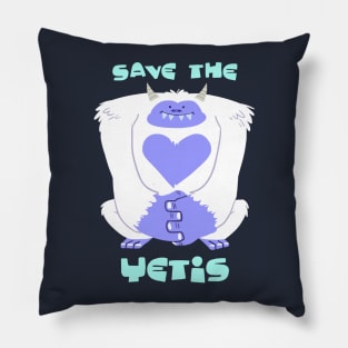 Save the Yetis Pillow