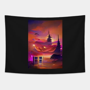 ALLOWEEN PAGODA Tapestry