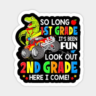 Im Ready To Crush 2Nd Grade T Rex Dinosaur Back To School Magnet