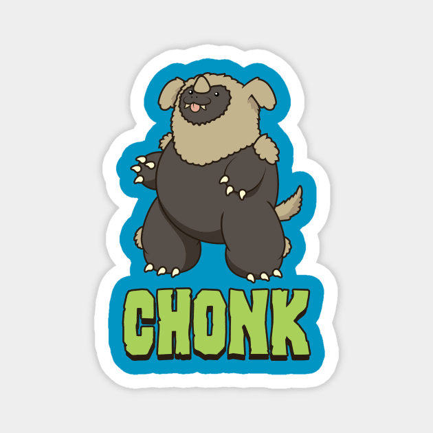 Dog-Man Chonk Magnet by Gridcurrent