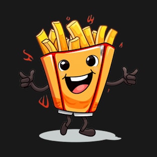 kawaii french fries T-Shirt cute potatofood T-Shirt