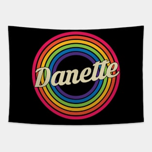 Danette - Retro Rainbow Style Tapestry