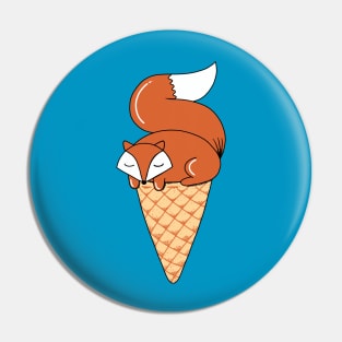 Fox ice cream Pin