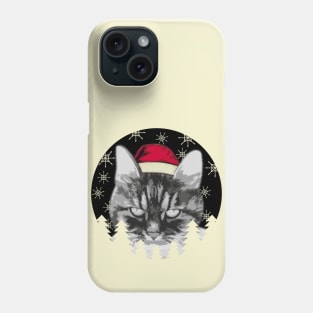 Vintage Christmas Cat: A Meow-rry Horror Holiday Phone Case