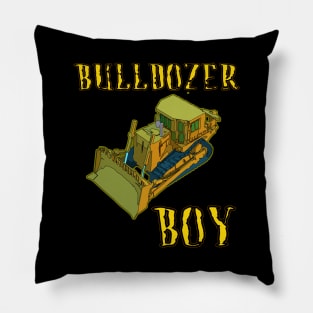 Bulldozer Boy For Kids and toddlers Pillow