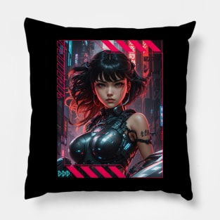 Cyberpunk Girl! Pillow