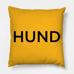 HUND BLOCK TEXT DESIGN Pillow