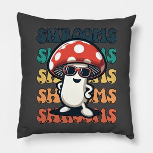 SHROOMS - Foraging - Fungi - Cottagecore - Retro Pillow