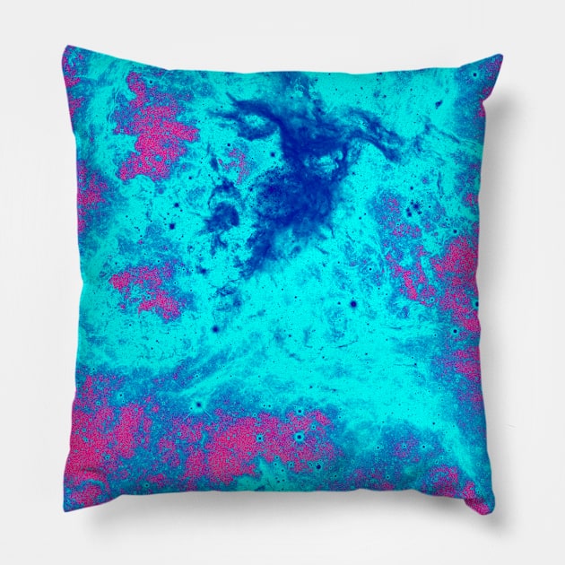 Deep Blue Star-forming Complex 30 Doradus Pillow by outerspacetshirt