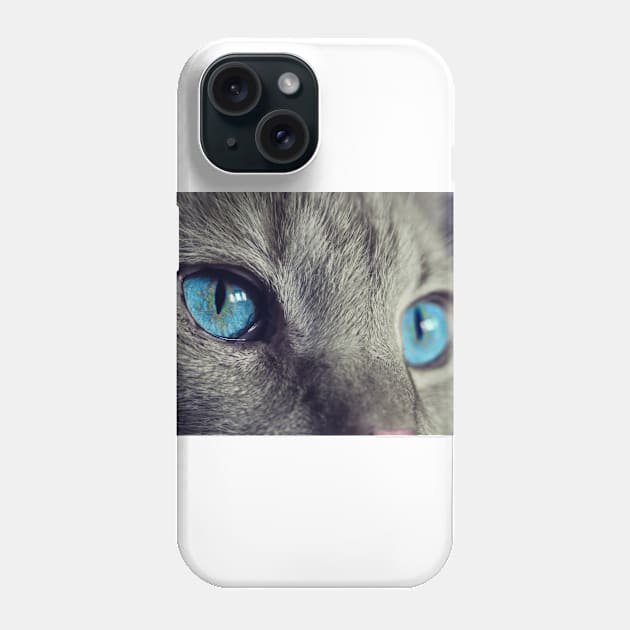 Cat Face Phone Case by  Karma Institute