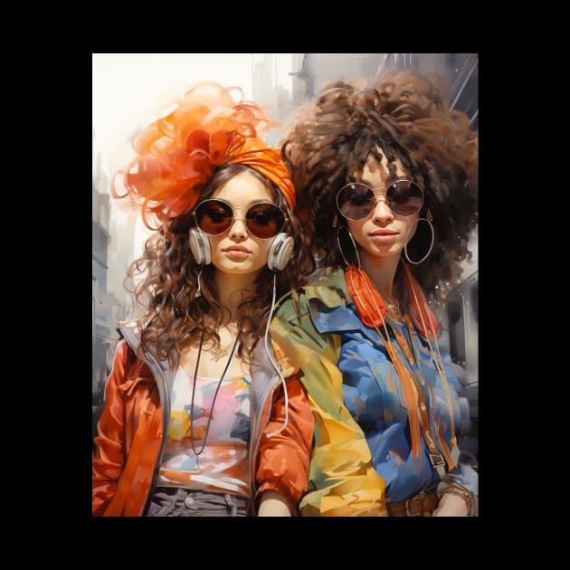 Hip Hop Girls Fashion 70's by Spit in my face PODCAST