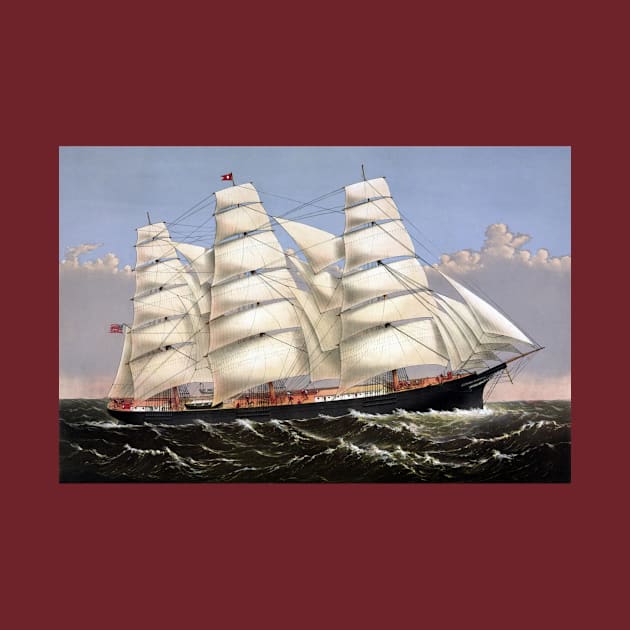 Clipper Ship Three Brothers by warishellstore