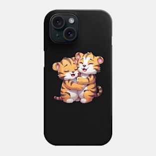 Cute Tiger Cuddles Mom Hugs Phone Case