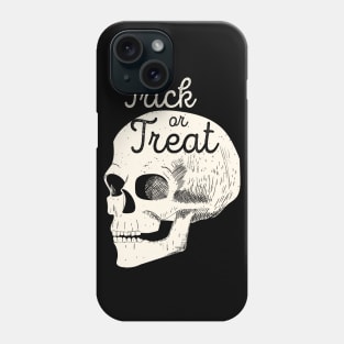 Halloween Skull Trick or Treat (White) [HT] Phone Case