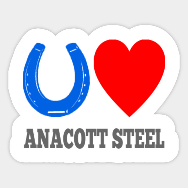 Blue Horseshoe Loves Anacott Steel Wall Street Aufkleber Teepublic De