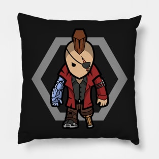 Blitz - Peg Leg Pawn (Red) Pillow