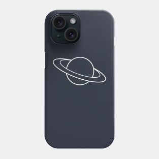 Minimal outer space Saturn planet Phone Case