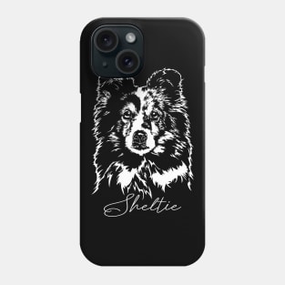 Funny Proud Sheltie Sheepdog dog portrait Phone Case