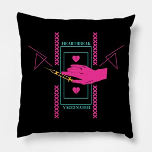 Heartbreak Vaccinated Streetwear Design T-shirt Pillow