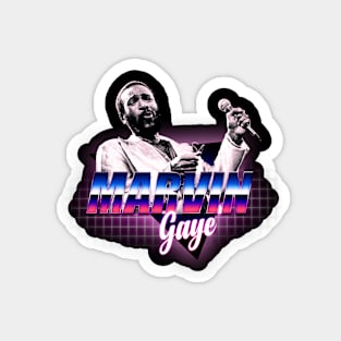 Marvin Gaye // Retro Music Style 80'S Magnet