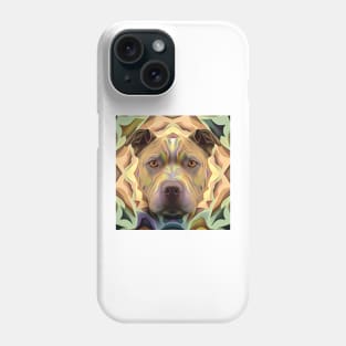 A Fractal Design of A Pit Bull Phone Case