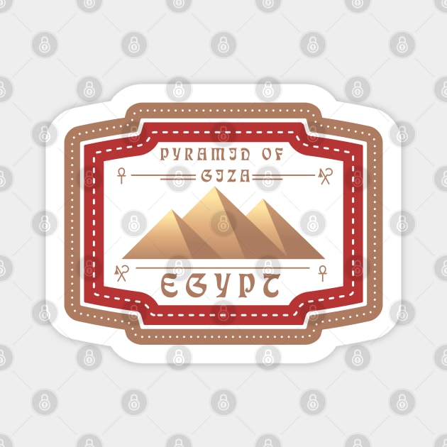 Pyramids of Giza Magnet by TambuStore