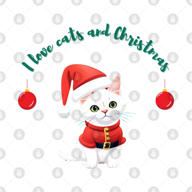 christmas cat by Cat Lover Store