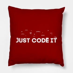 Just code it 1 White Hammad Pillow