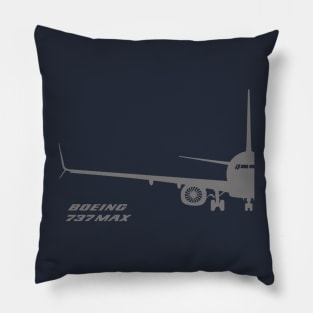 737 MAX front view Pillow