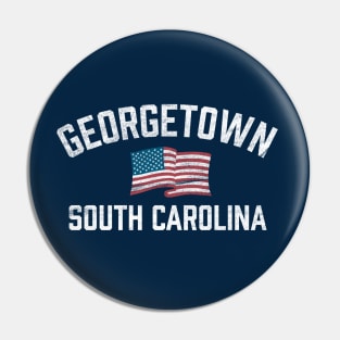 Georgetown South Carolina SC USA Flag Patriotic Pin