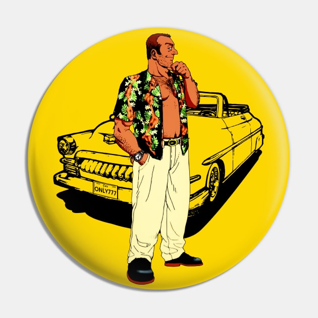 Old Cabbie Pin by winsarcade